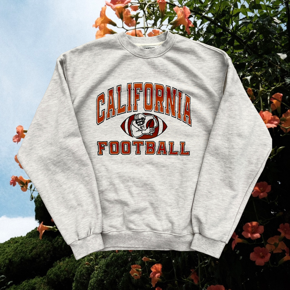 California Football Sweat Shirts - O Melange Grey